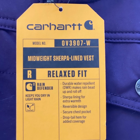 CARHARTT WOMENS RELAXED FIT SHERPA LINED REVERSIBLE VEST - Picture 4 of 9